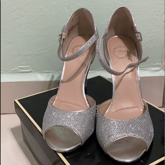 jcpenney silver high heels